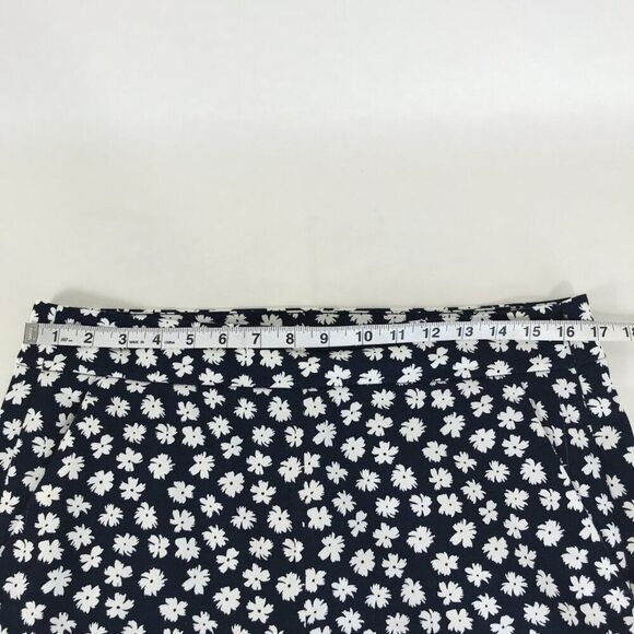 J. Crew Floral Remi Pants Women's Size 12 Scattered Daisies Straight Leg Stretch - Picture 7 of 13